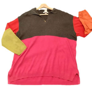 Vintage 90’s Color-blocked Ladies Jones New York Sport Sweatshirt